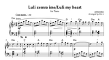 Luli Zemra ime, Piano sheet + Chords - Alb Music Notes