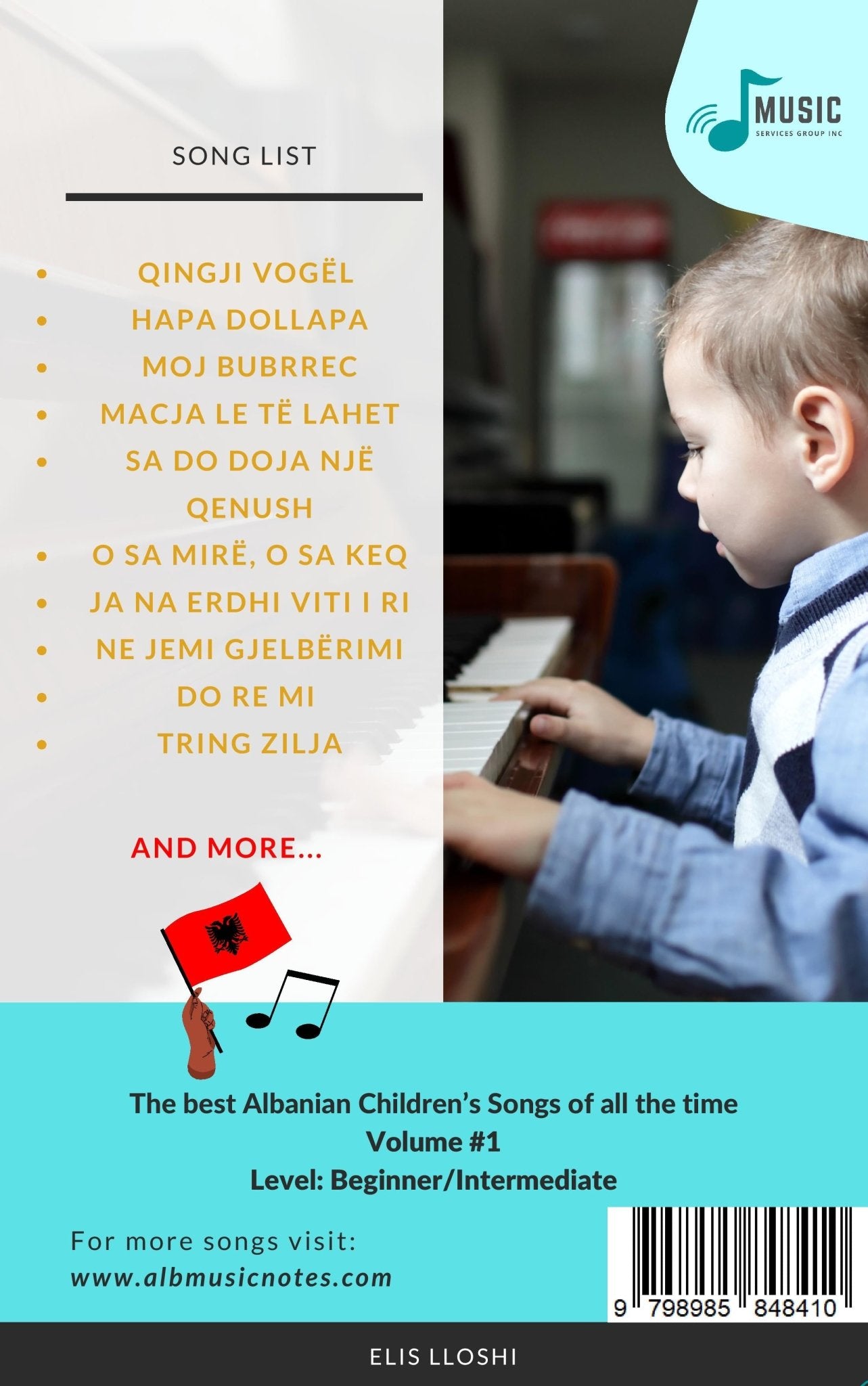 The Ultimate Albanian Music Children's Pianobook - Alb Music Notes